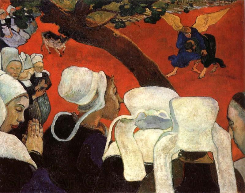 Paul Gauguin The vision for the mass Spain oil painting art